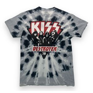Kiss Destroyer 76 Tie Dye Tee blue Medium 2016 edition by Liquid Blue